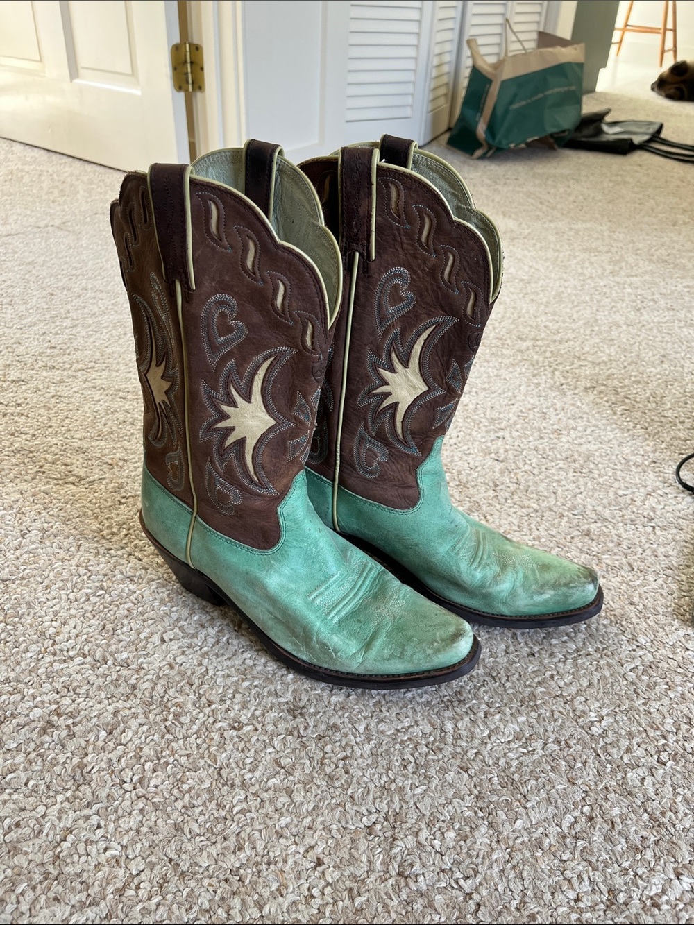 Ariat Teal Cowboy Boots